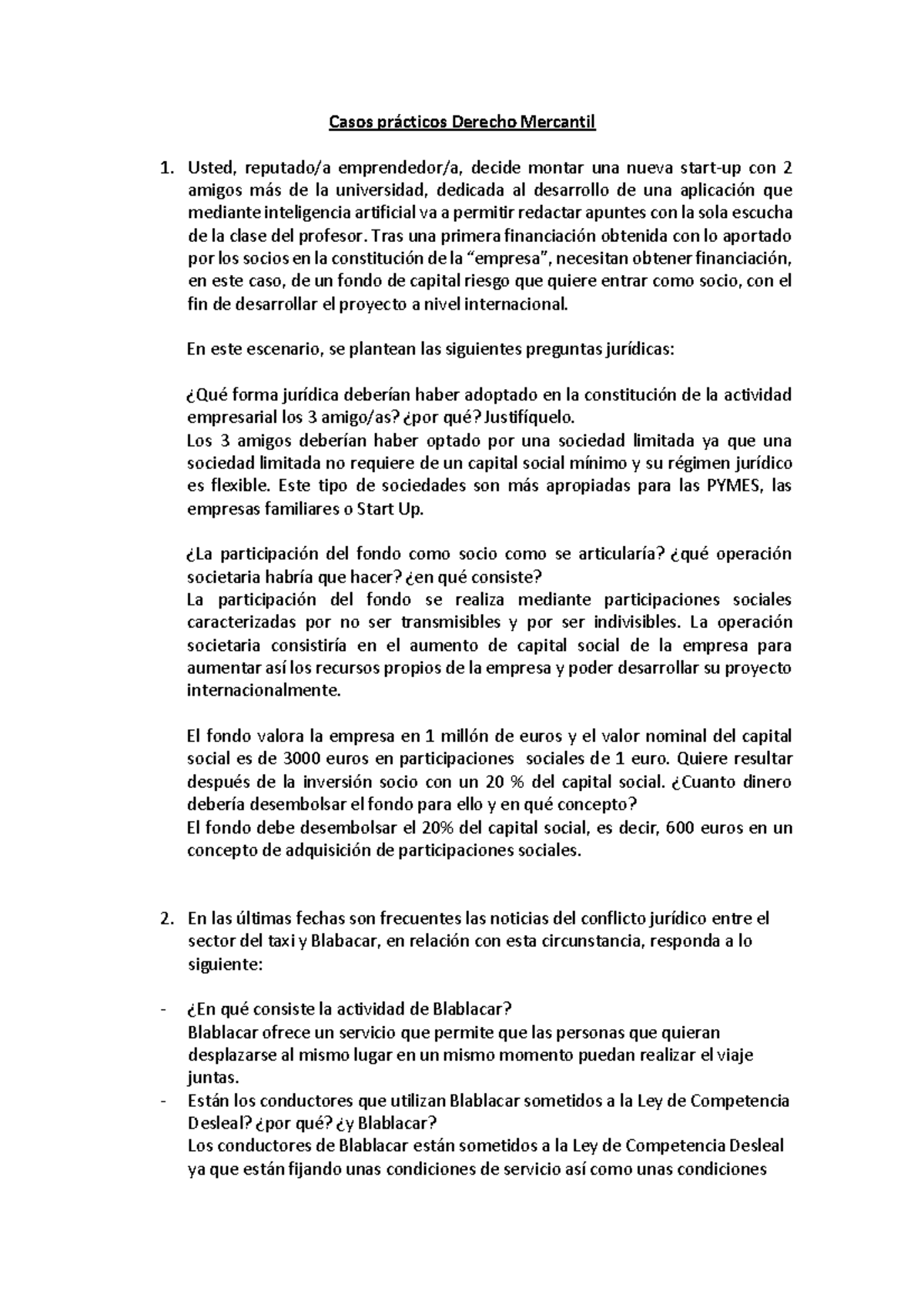 Casos Prácticos Derecho Mercantil - Casos Pr·cticos Derecho Mercantil ...