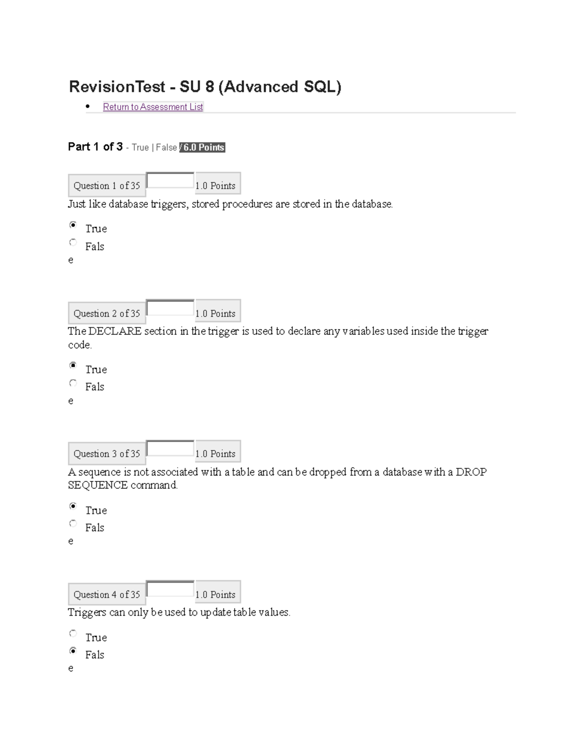 revision-test-su-8-advanced-sql-true-fals-e-question-2-of-35-1