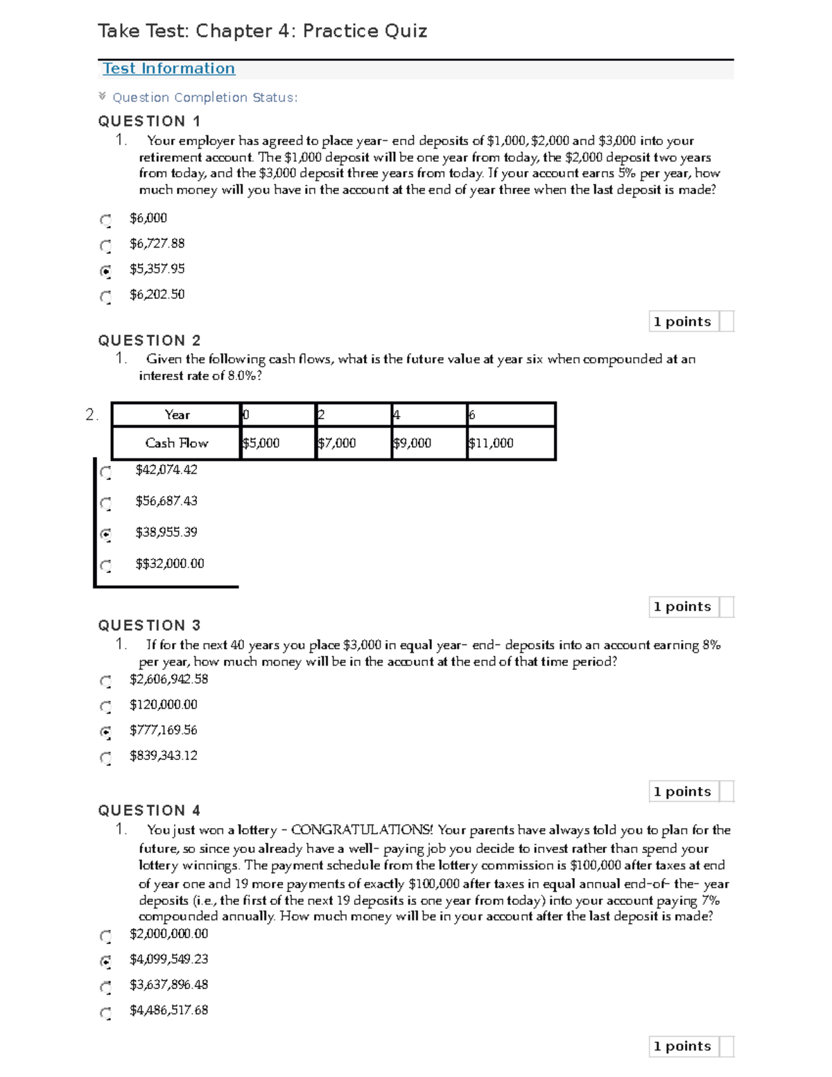 Chapter 4 Quiz - Quiz - Take Test: Chapter 4: Practice Quiz Test ...