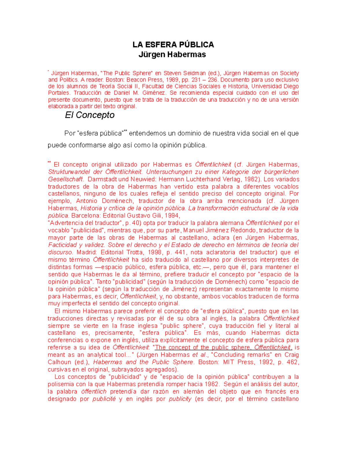 La esfera pública modificado LA ESFERA