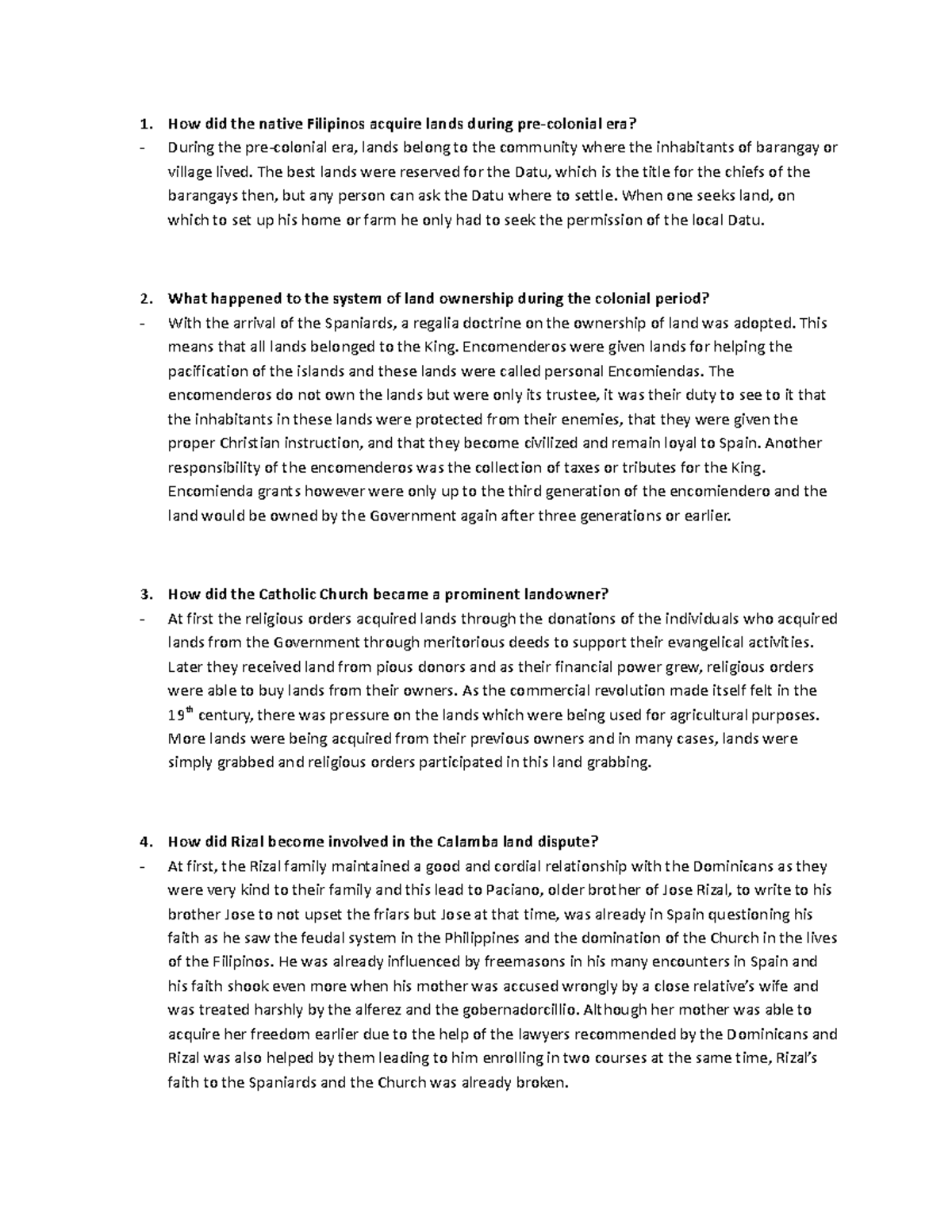 Discussion Board 3 - Liworiz - How did the native Filipinos acquire ...