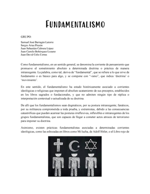 Av2 Soc B Cid - Prova - 1) O fundamentalismo religioso contemporâneo  apresenta obstáculos - Studocu