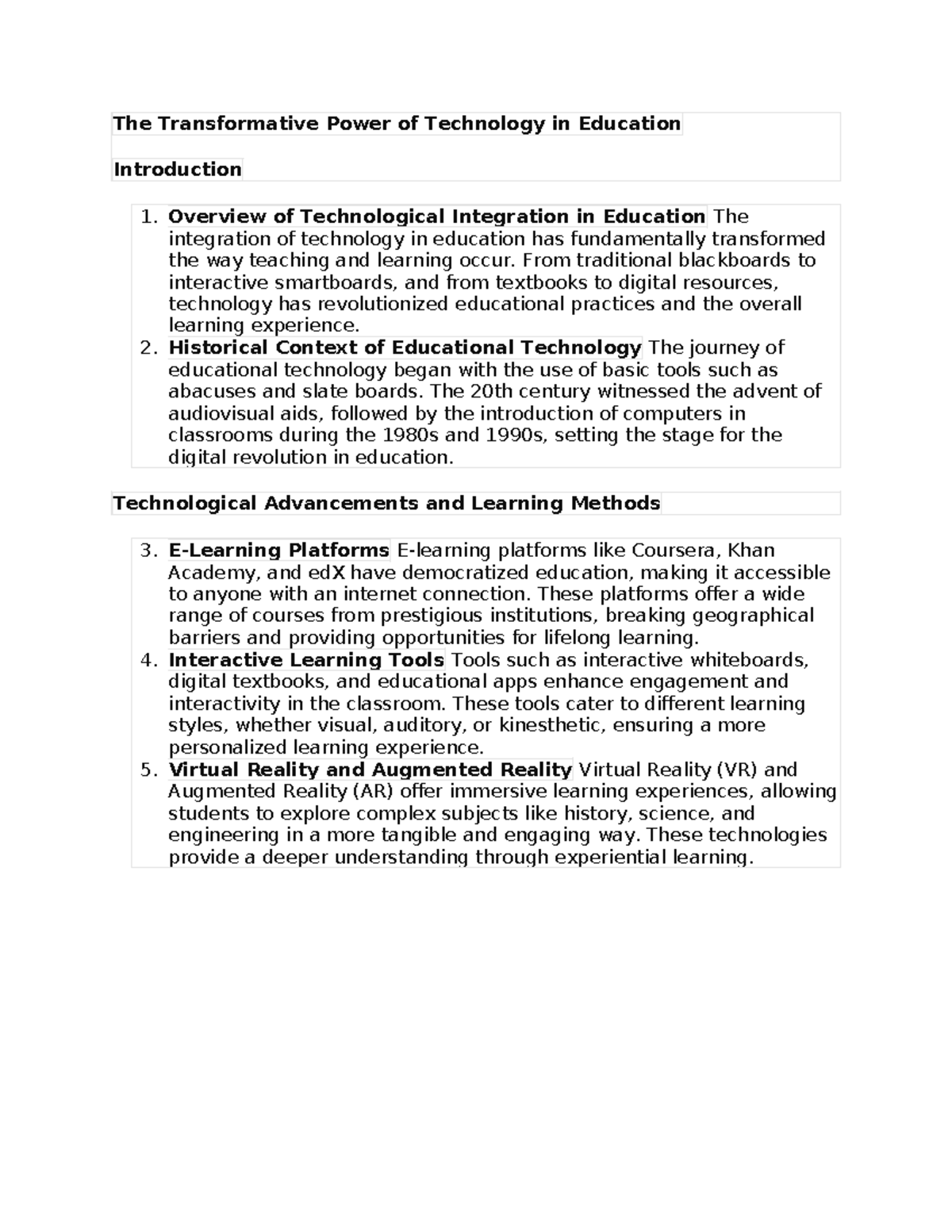 Aaa - asdadadadsadasdsadguvuv - The Transformative Power of Technology ...