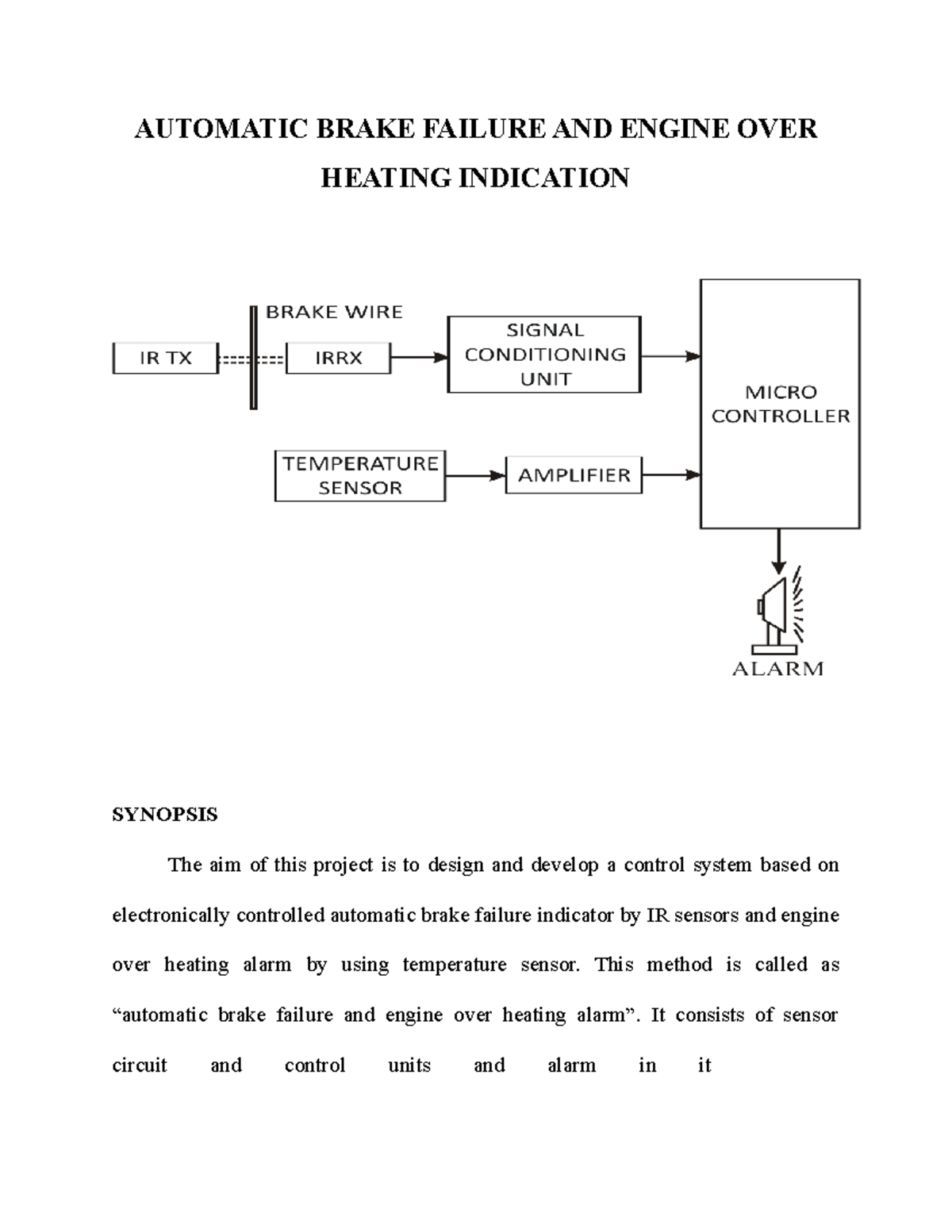 Automatic Brake Failure AUTOMATIC BRAKE FAILURE AND ENGINE OVER