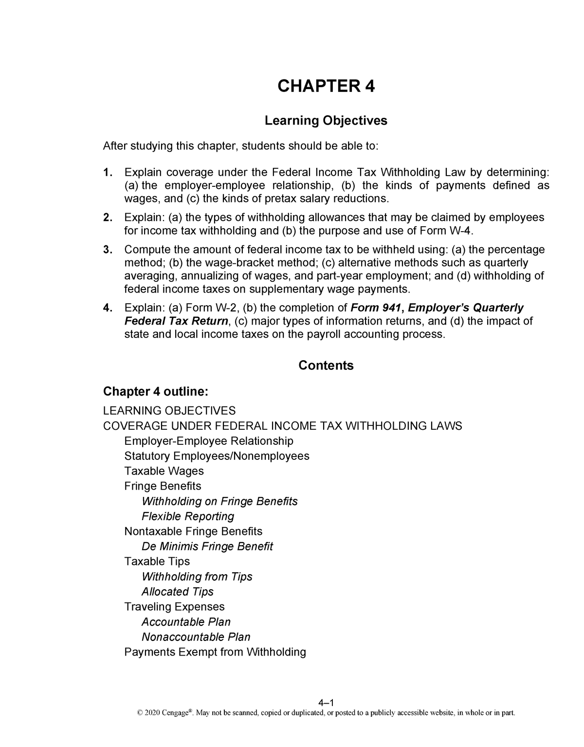 Bieg2020 CH04 SM Edited - 4– CHAPTER 4 Learning Objectives After ...