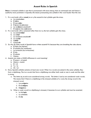 Spanish 1 Study Guide - FLS 1113 - Studocu