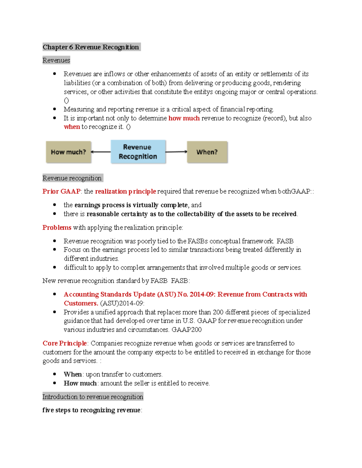 Chapter 6 Revenue Recognition - Chapter 6 Revenue Recognition Revenues ...