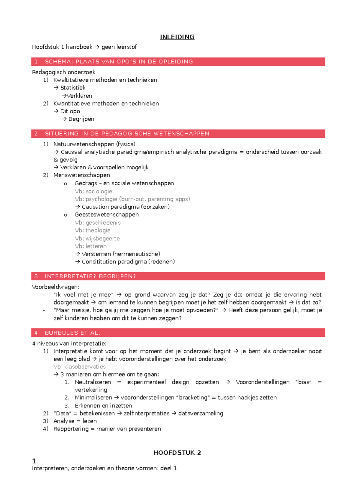 Interpreteren, Onderzoeken En Theorie Vormen Deel 1 - INLEIDING ...