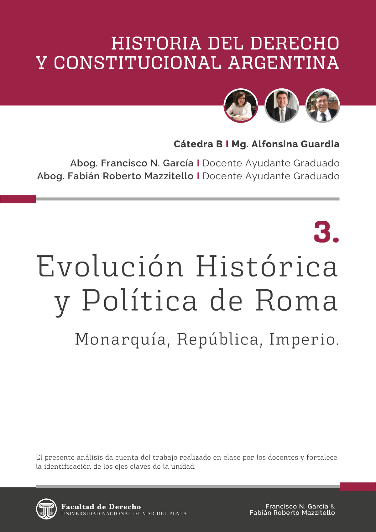 3 Evolución Histórica Y Política De Roma 3 - Cátedra B I Mg. Alfonsina ...