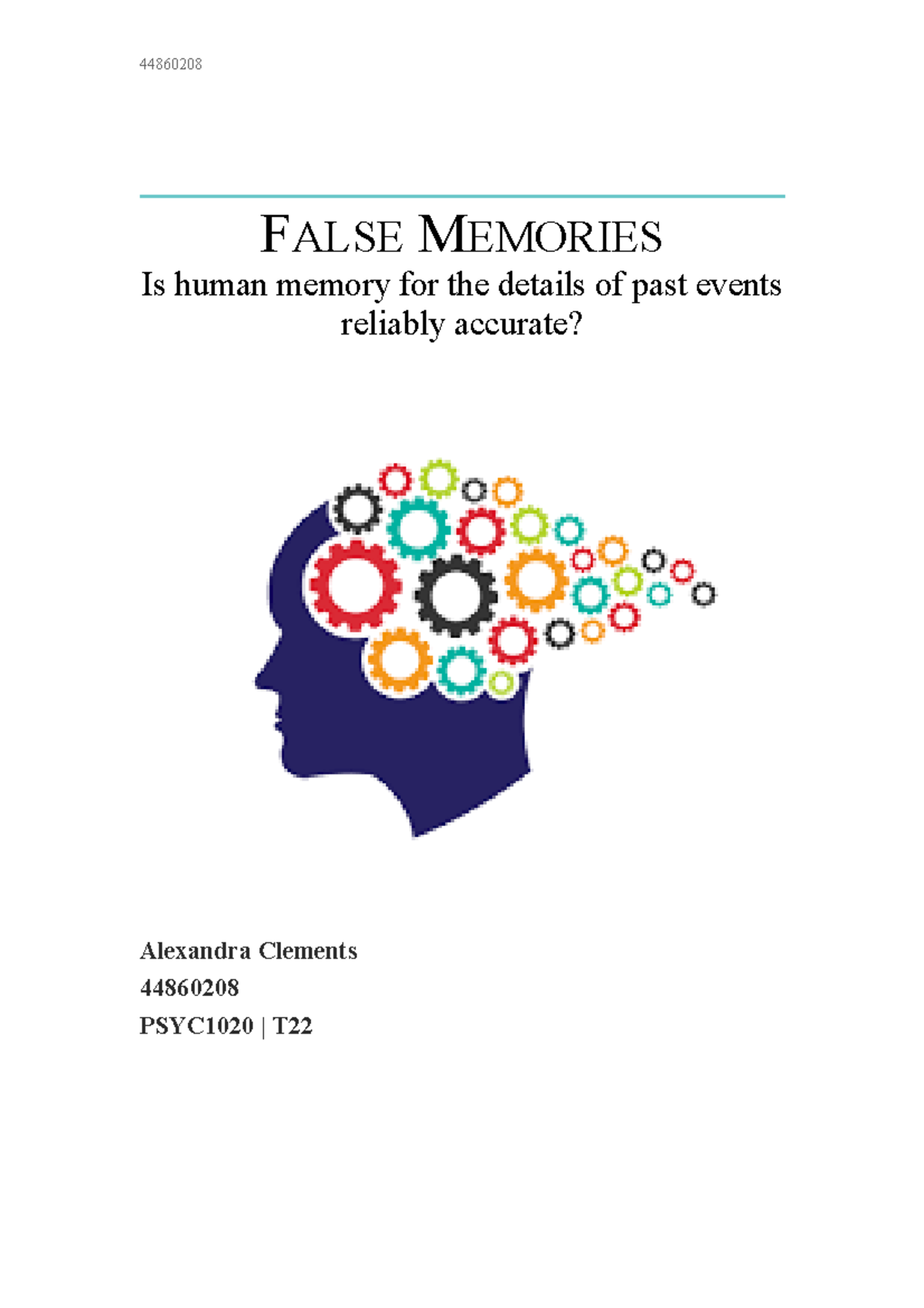 essay on false memories