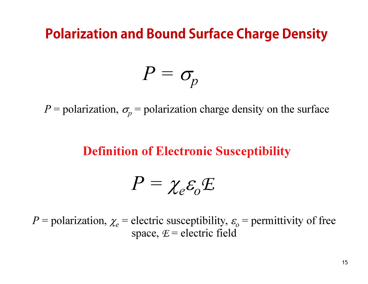 5 060815 - Prof. Amartya Sen Gupta - and Bound Surface Charge Density P = p P Studocu