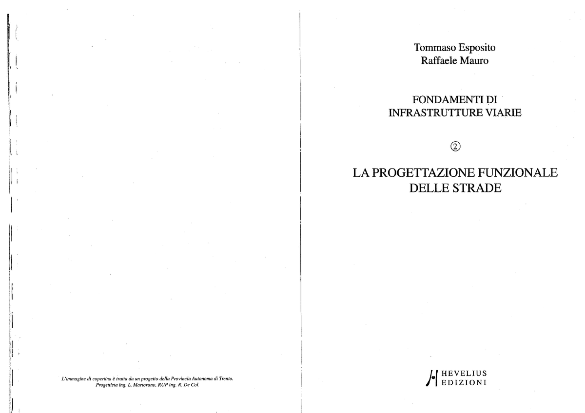 fondamenti di ingegneria delle infrastrutture viarie ranzo