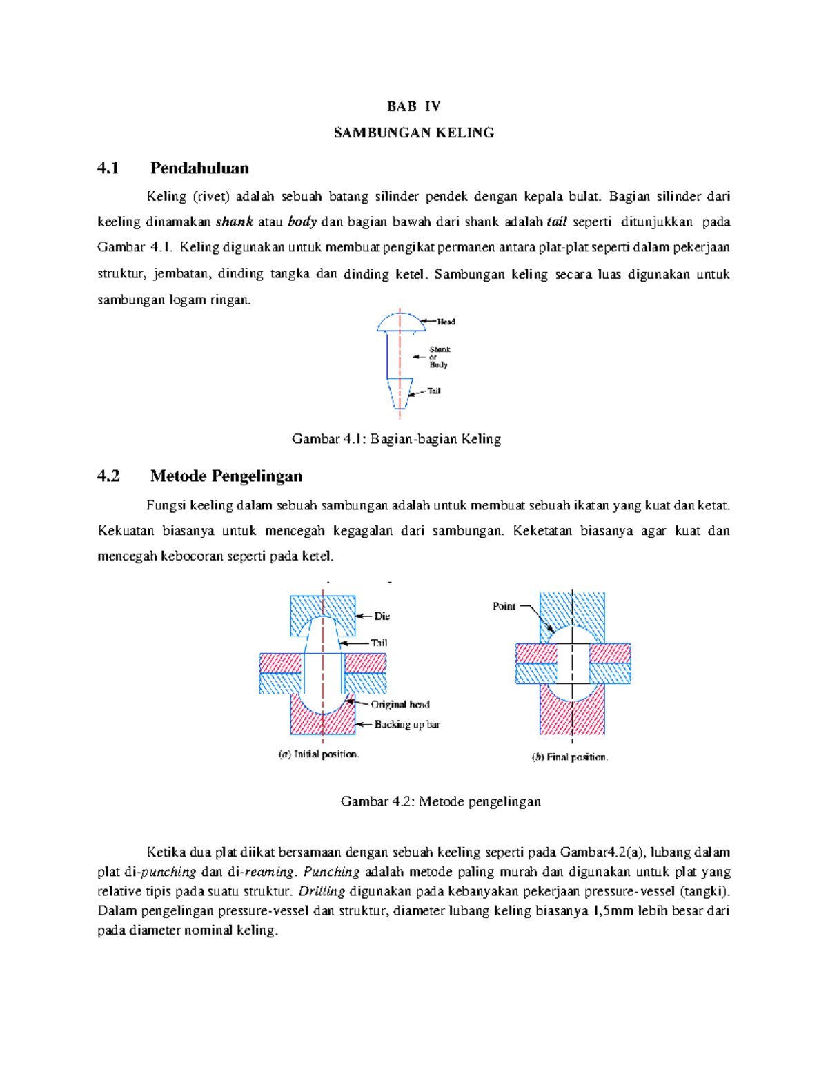 Minggu 3. Bahan Sambungan Keling - BAB IV SAMBUNGAN KELING 4 ...