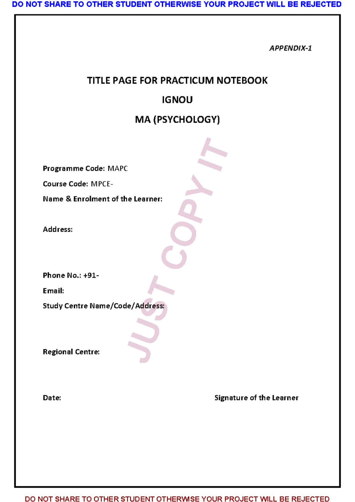 4-EM-MPCE-24-2023-Offline Practical File - APPENDIX- TITLE PAGE FOR ...