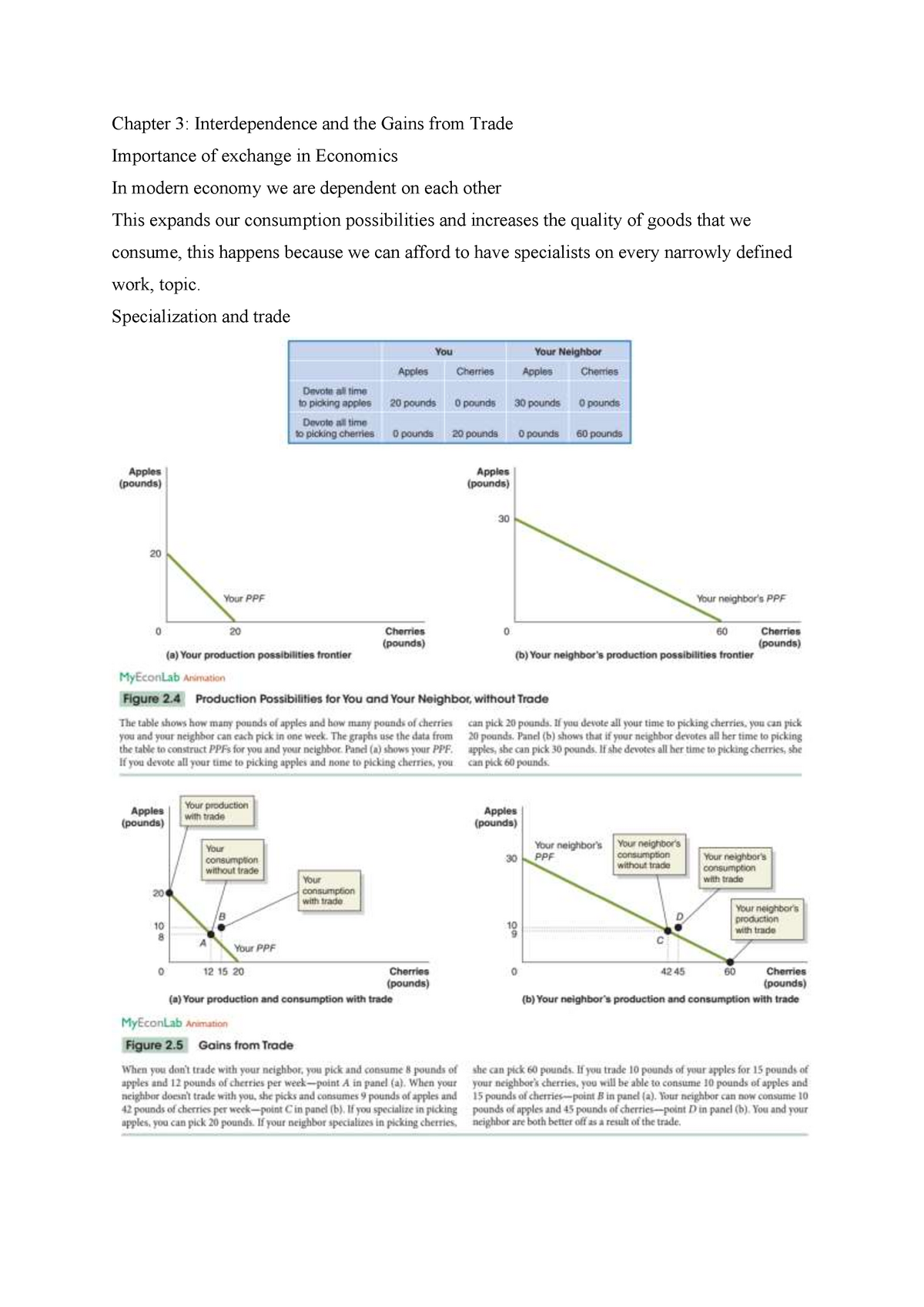 Chapter 3 (Interdependence And Gains From Trade) - Chapter 3 ...