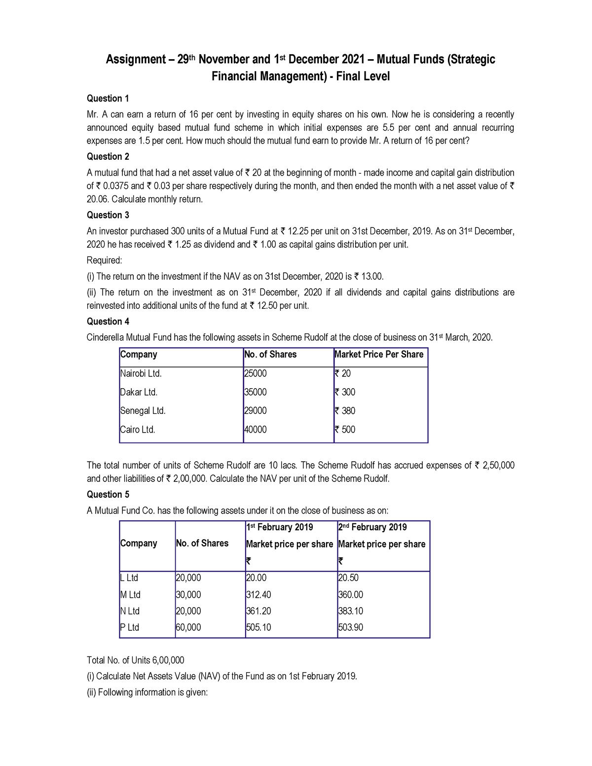 what is an assignment of funds