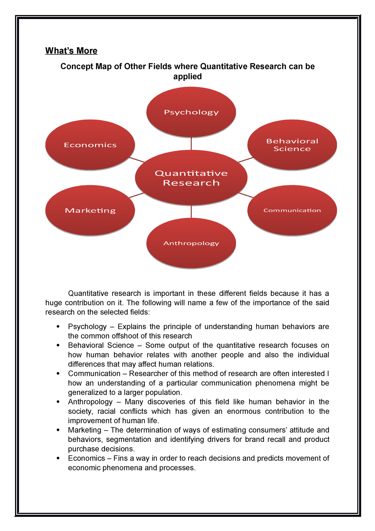 importance of quantitative research to anthropology