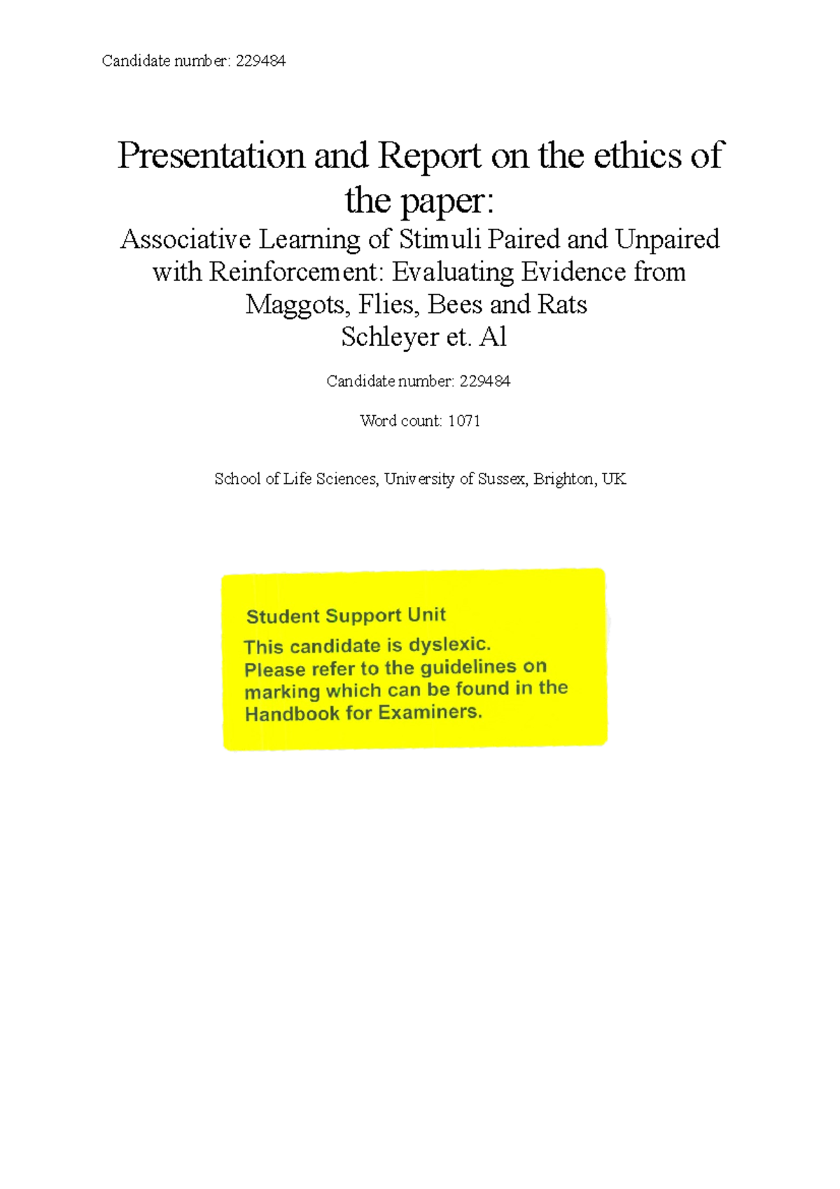 presentation and write up on animal ethics in scientific research 90