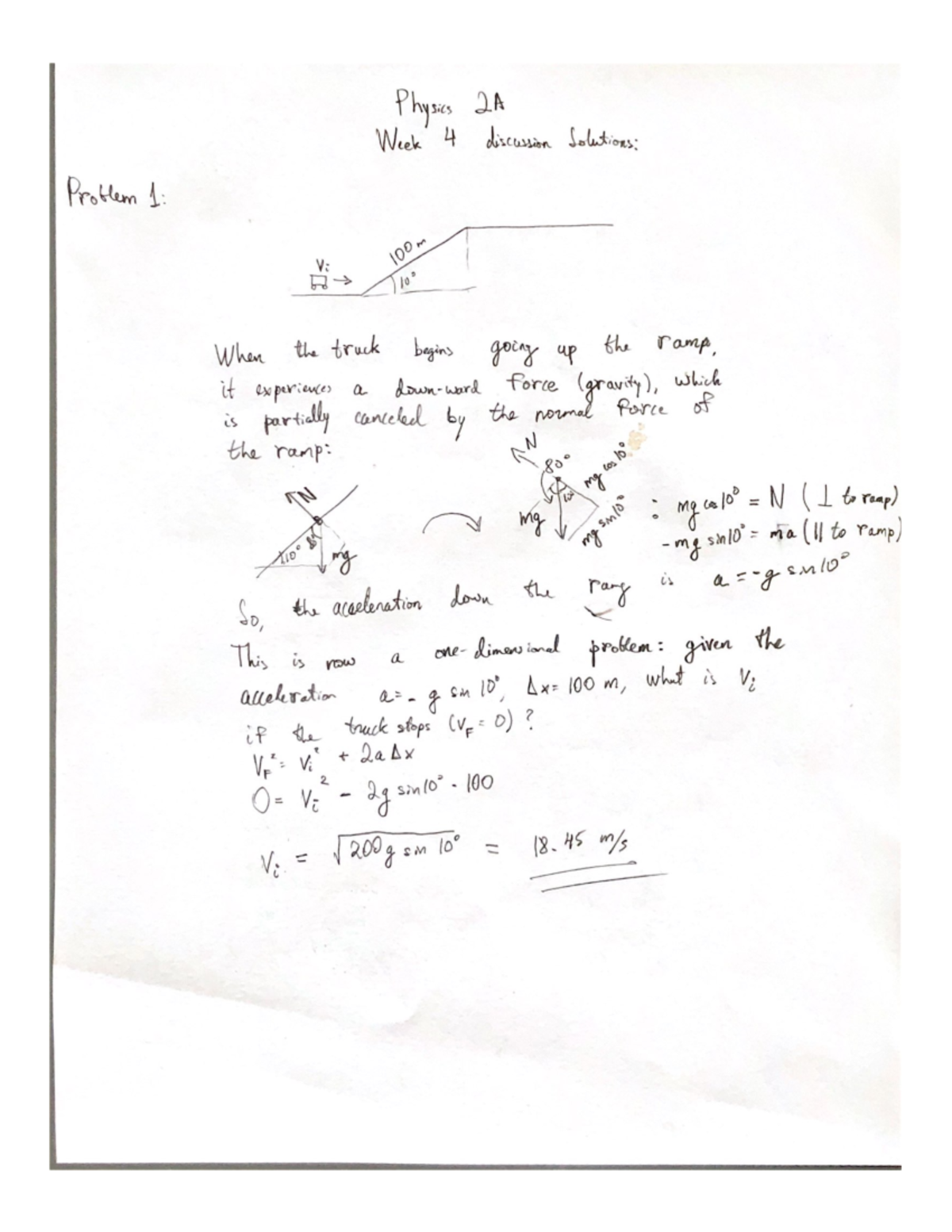 Disc4s - Discussion Solutions - PHYS 2A - Studocu