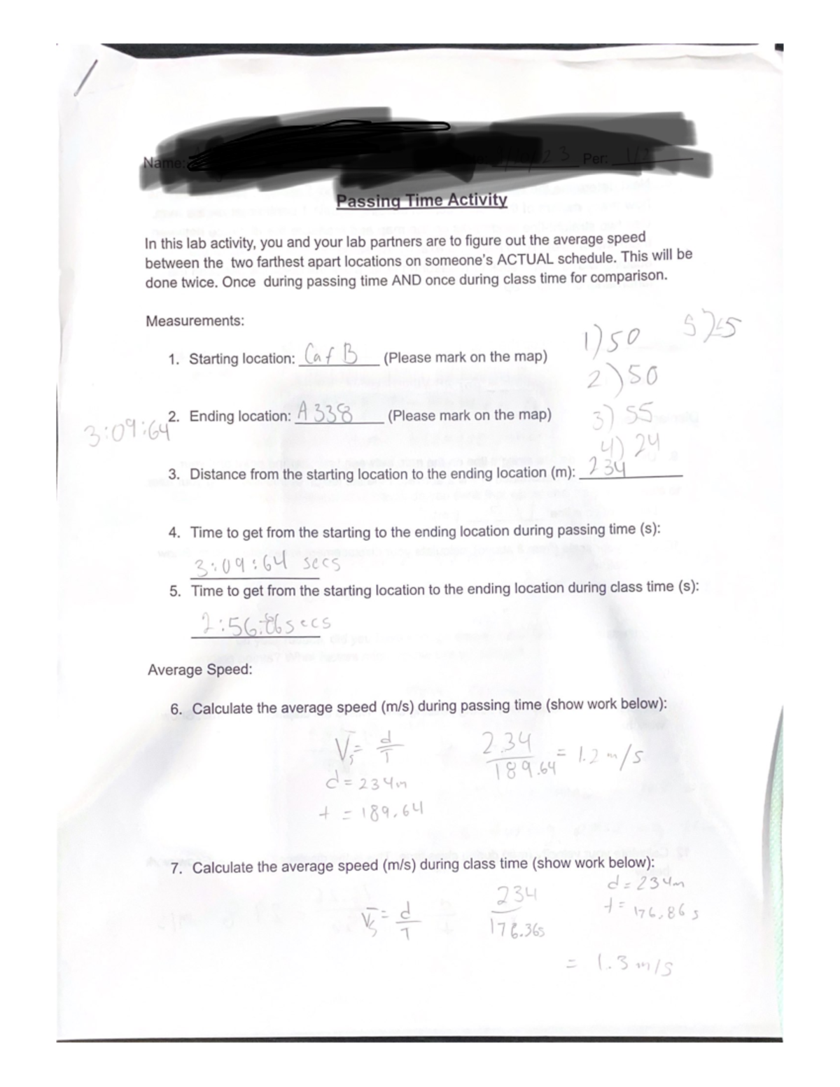 Passing Time Activity - Studocu