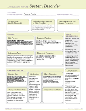 Abruptio Placentae 2023 Active Learning Templates Sys - vrogue.co