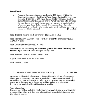 AFF 210 Chapter 6 Bonds notes - AFF 210 CHAPTER 6 Bonds notes Bond ...