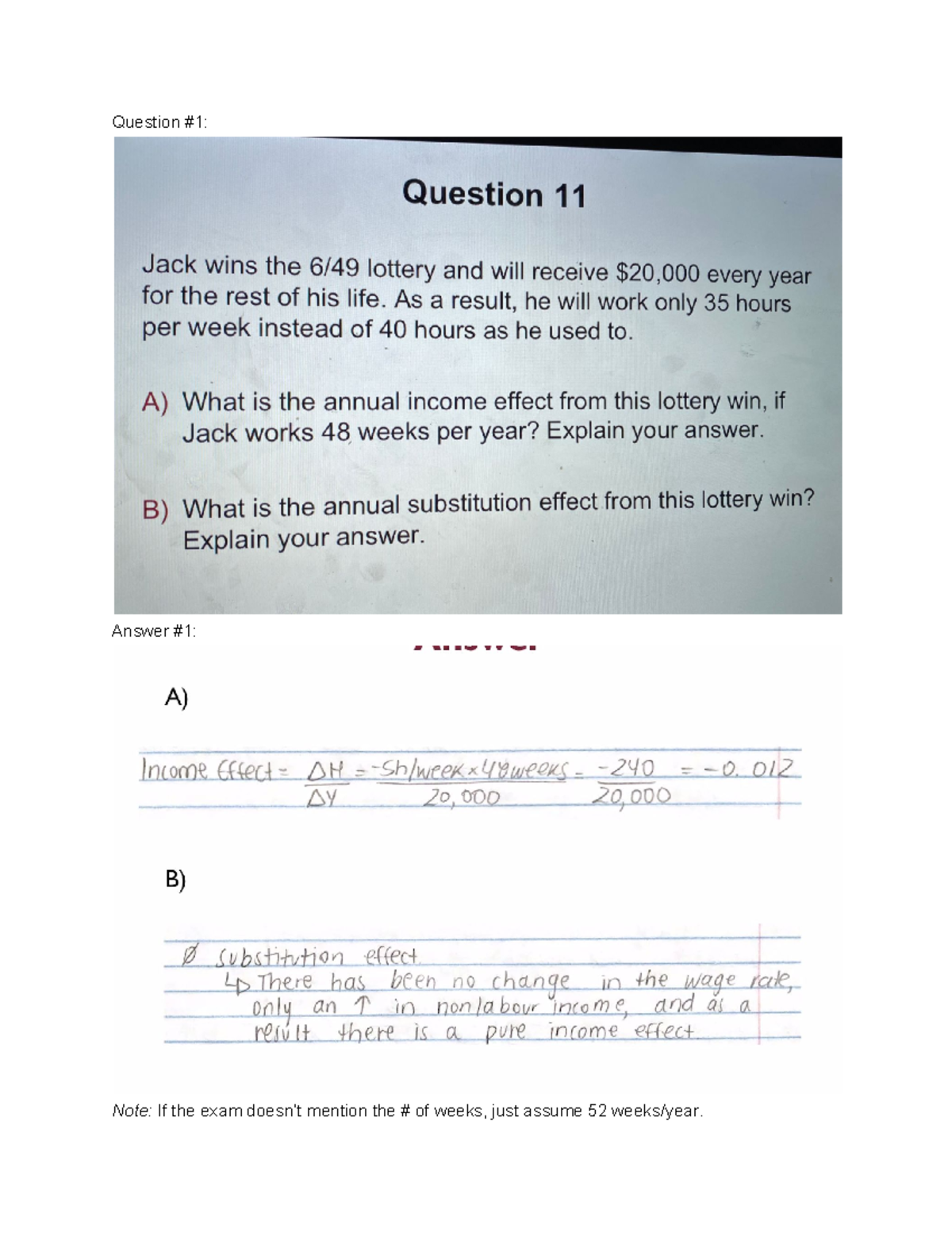 COMM220 Tutorial Midterm Review (Friday) - Question #1: Answer #1: Note ...