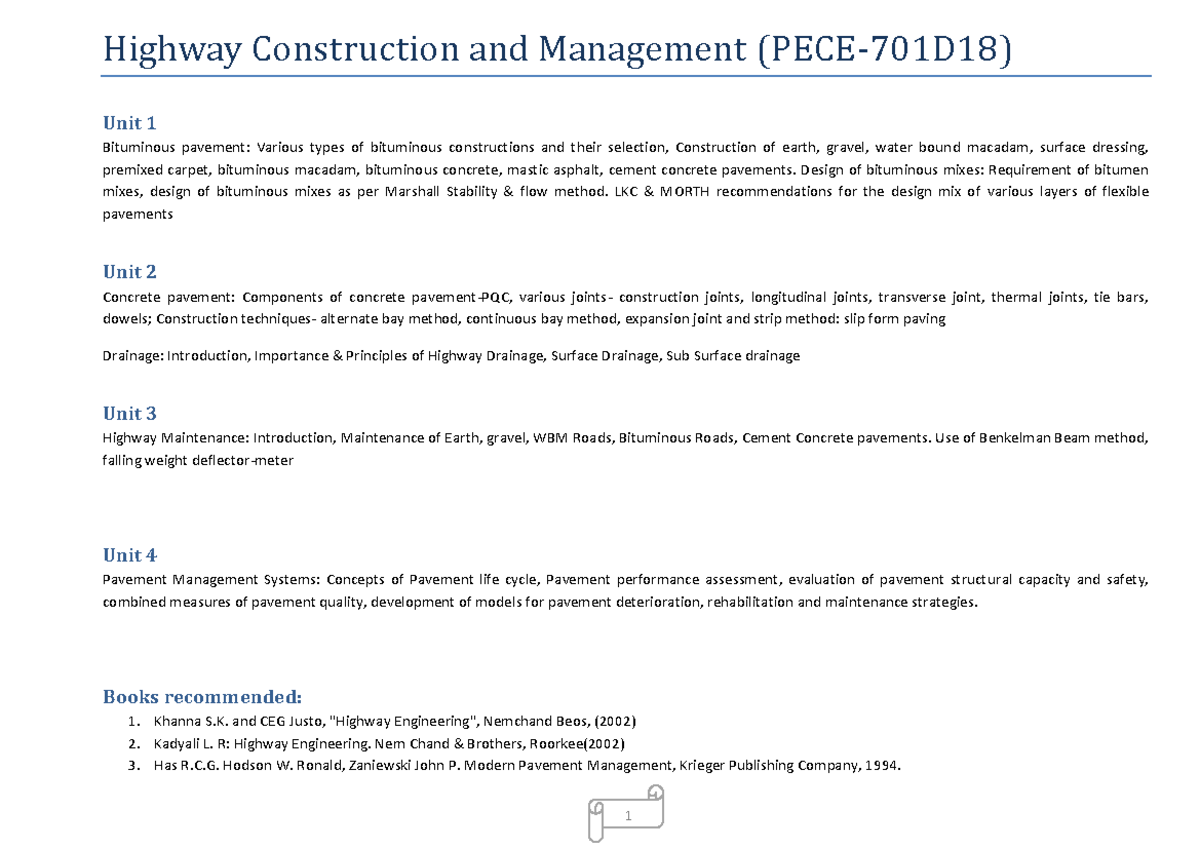 Highway Construction and Management - Design of bituminous mixes ...