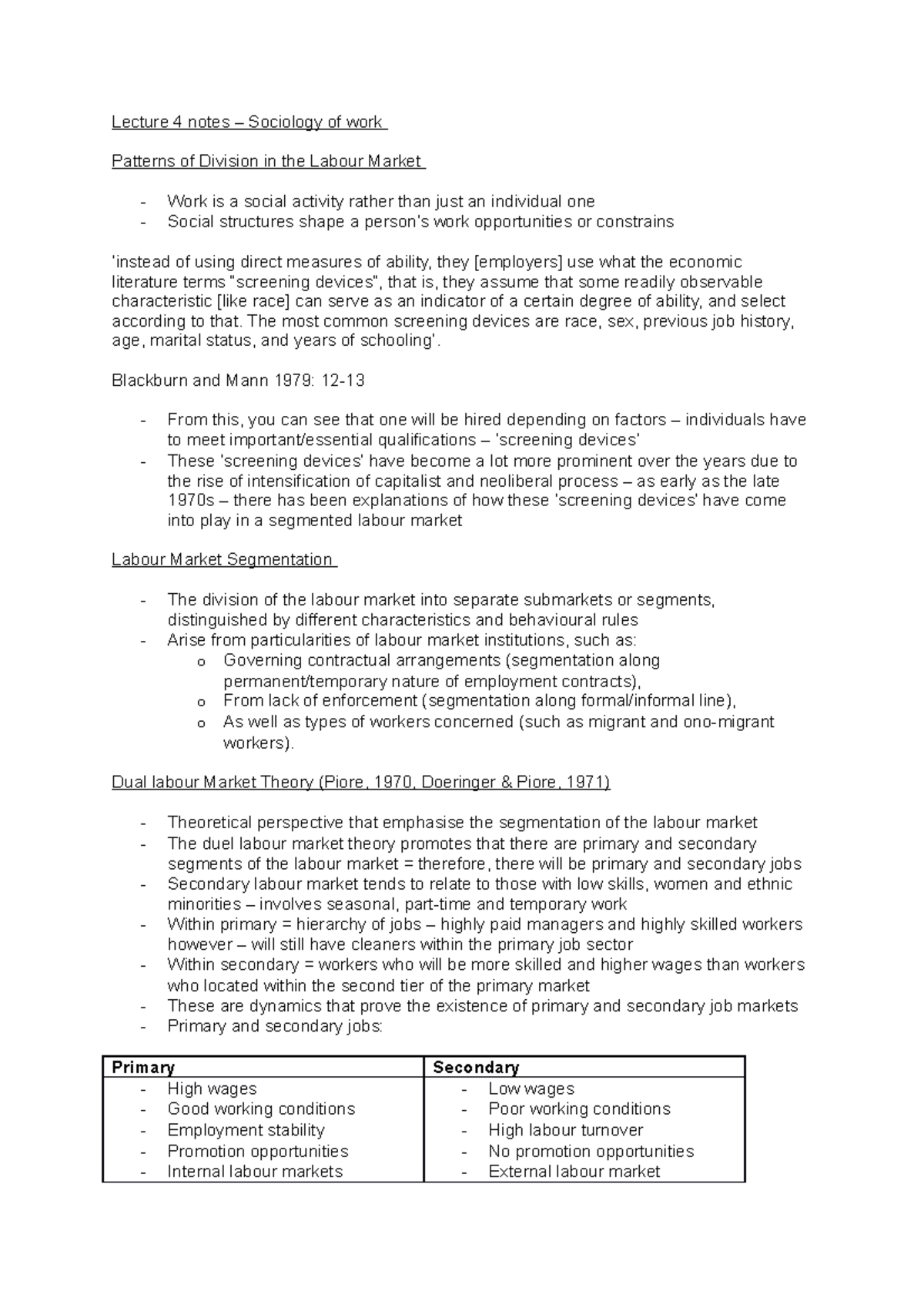 patterns-of-division-in-the-labour-market-week-4-lecture-4-notes