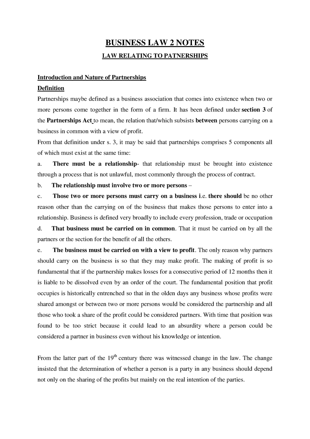 Business Law 2 Notes - Comprehensive Revision Summary - BUSINESS LAW 2 ...