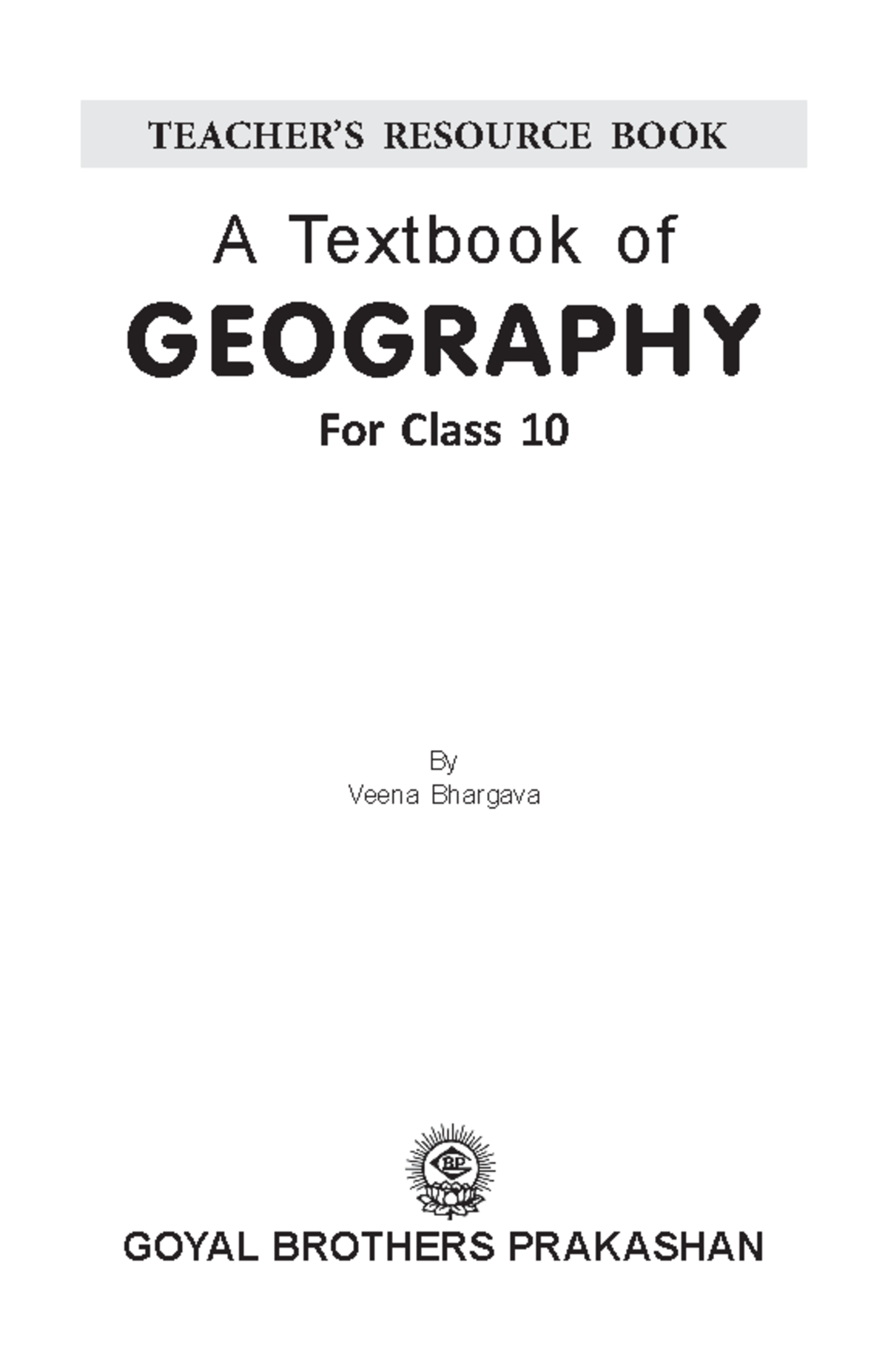 Class 10 Key Answer 1710515664 - By Veena Bhargava A Textbook of ...