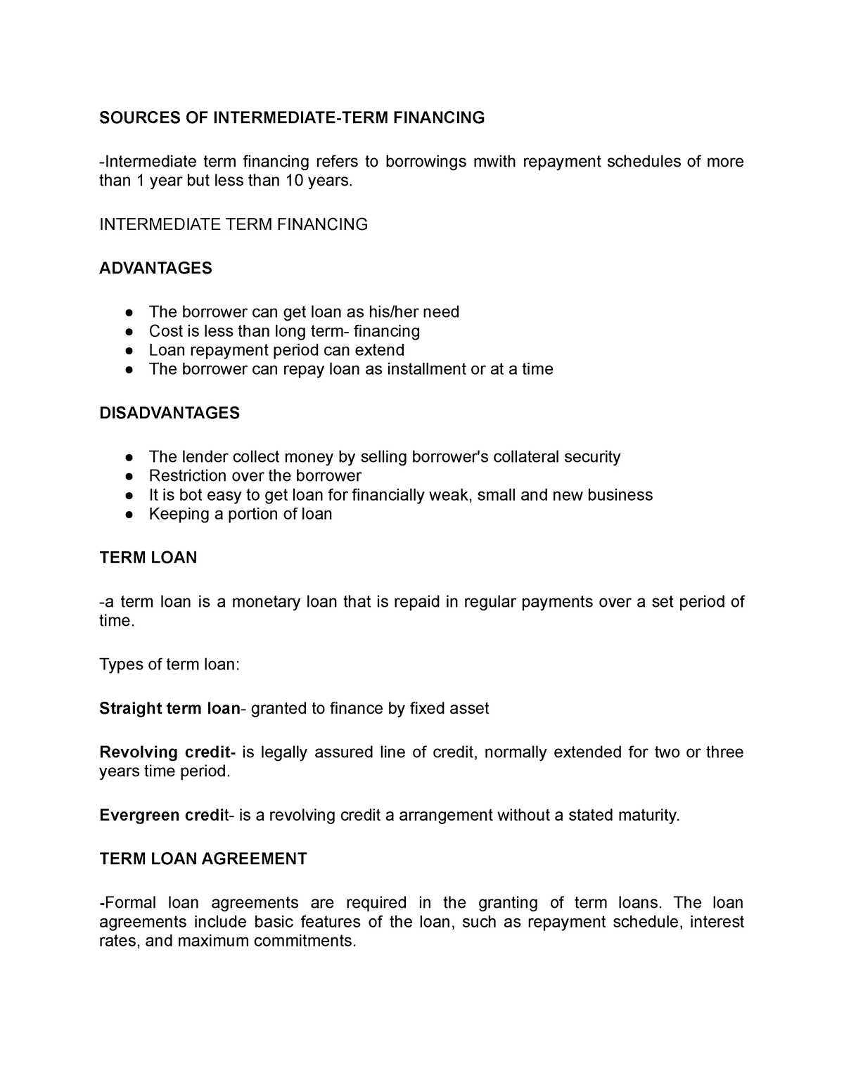 sources-of-intermediate-term-financing-notes-sources-of-intermediate