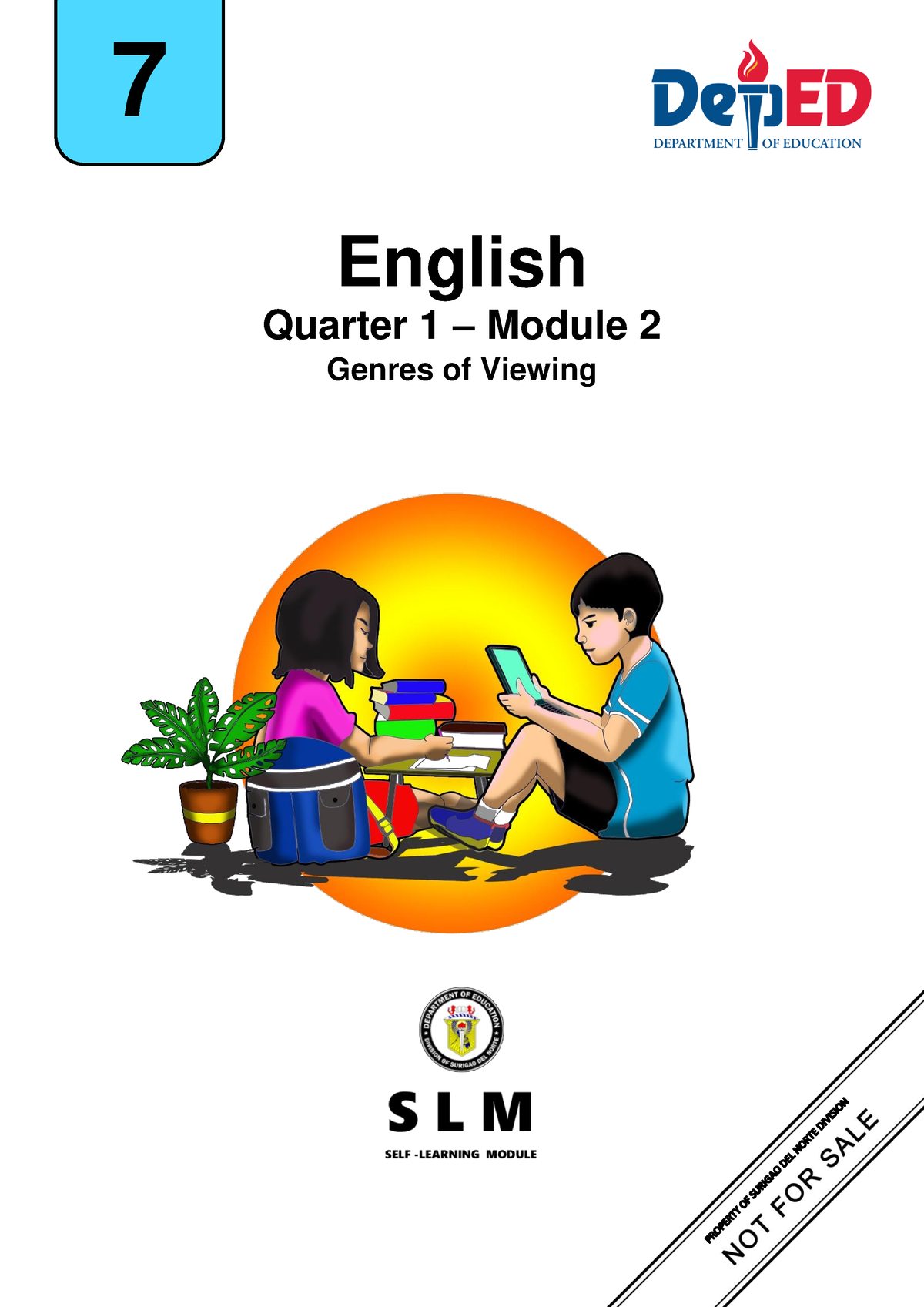 A Eng 7 Q1m2 Teacher Copy English Quarter 1 Module 2 Genres Of Viewing 7 Copyright 2020 5759