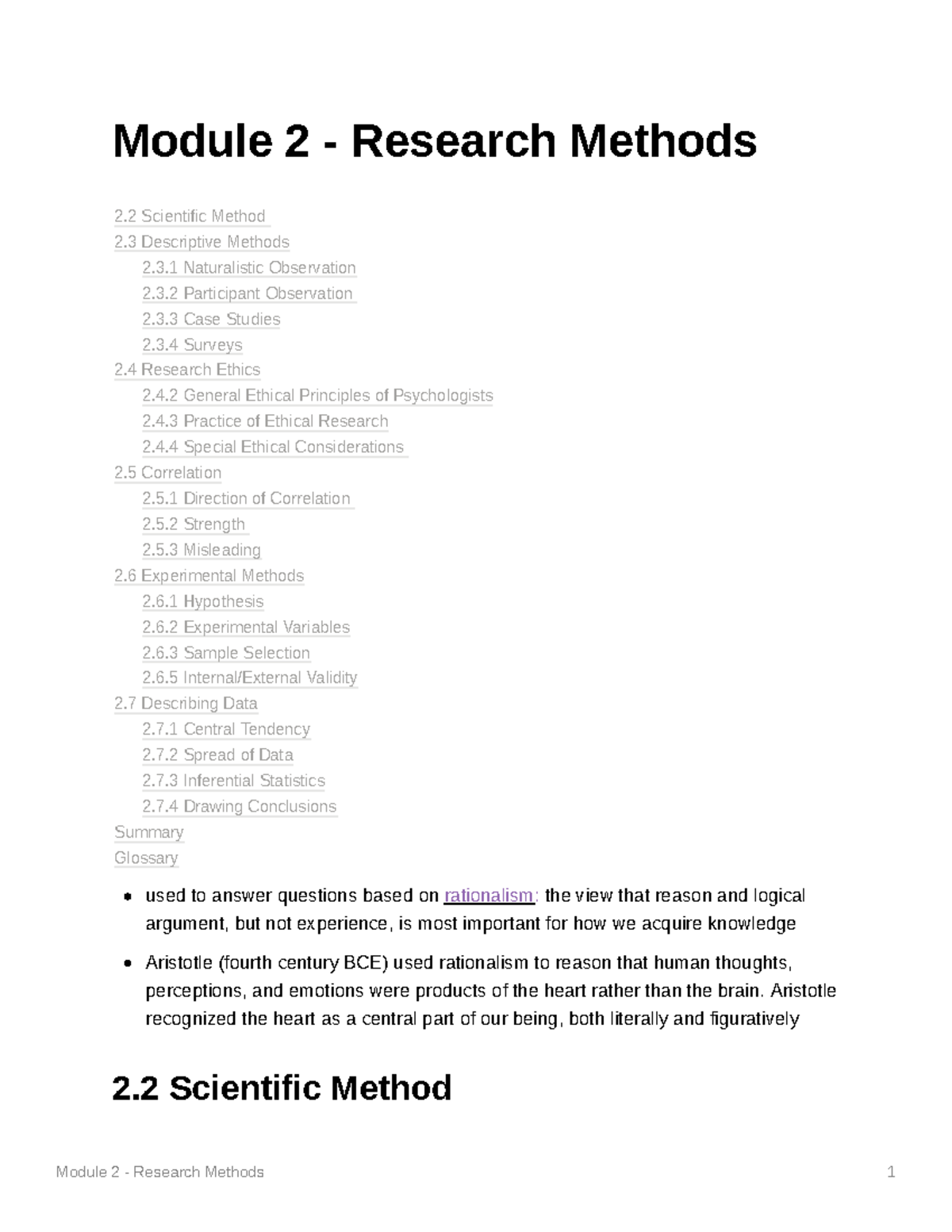 Module 2 - Research Methods - Module 2 - Research Methods Used To ...