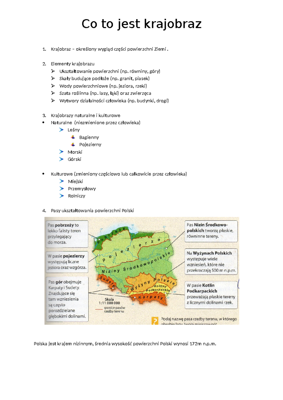 Sprawdzian Co To Jest Krajobraz Podręcznik Tajemnice Przyrody Klasa 5