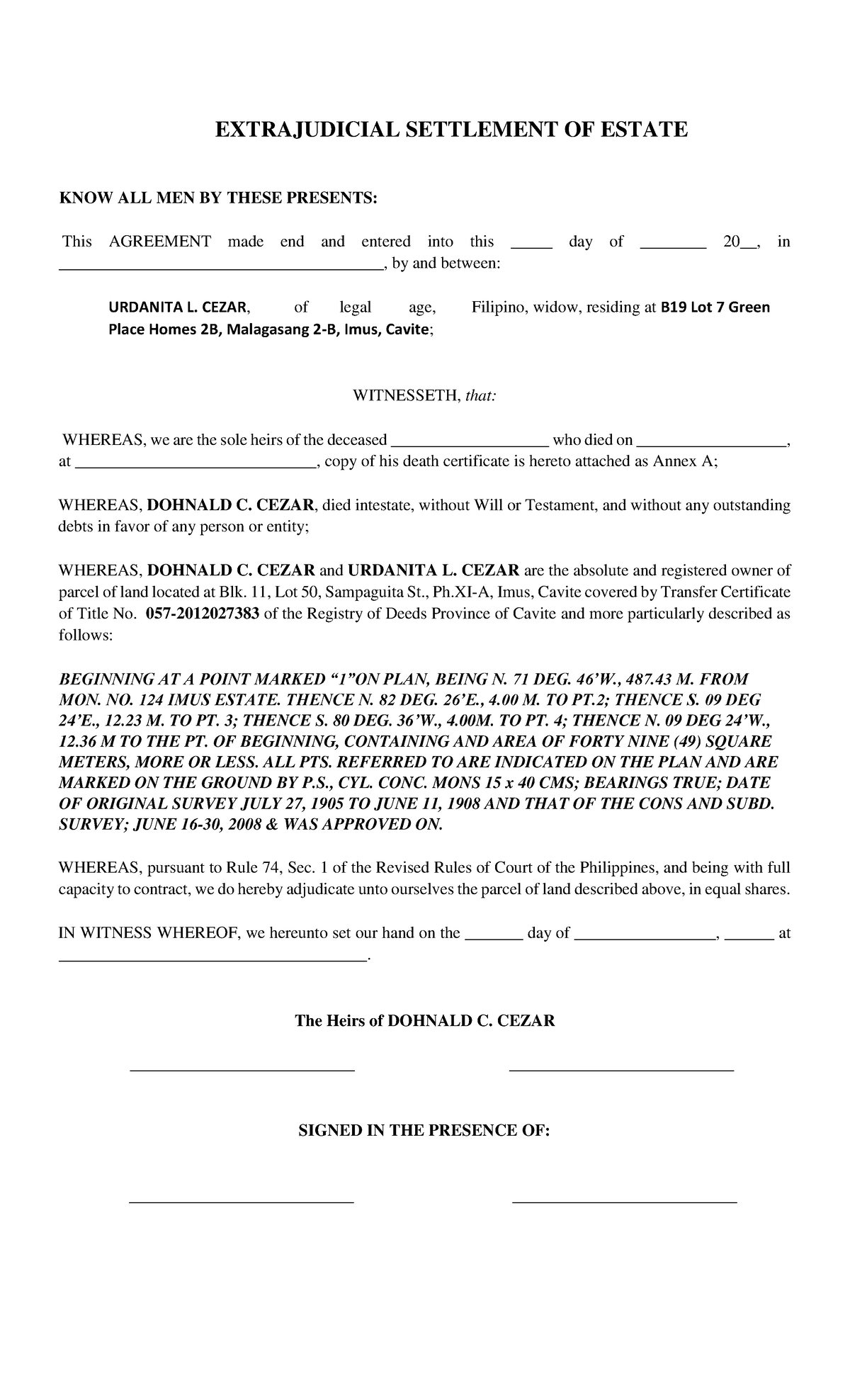 Philmisc Extrajudicial Settlement Of Estate Docx Extr vrogue.co