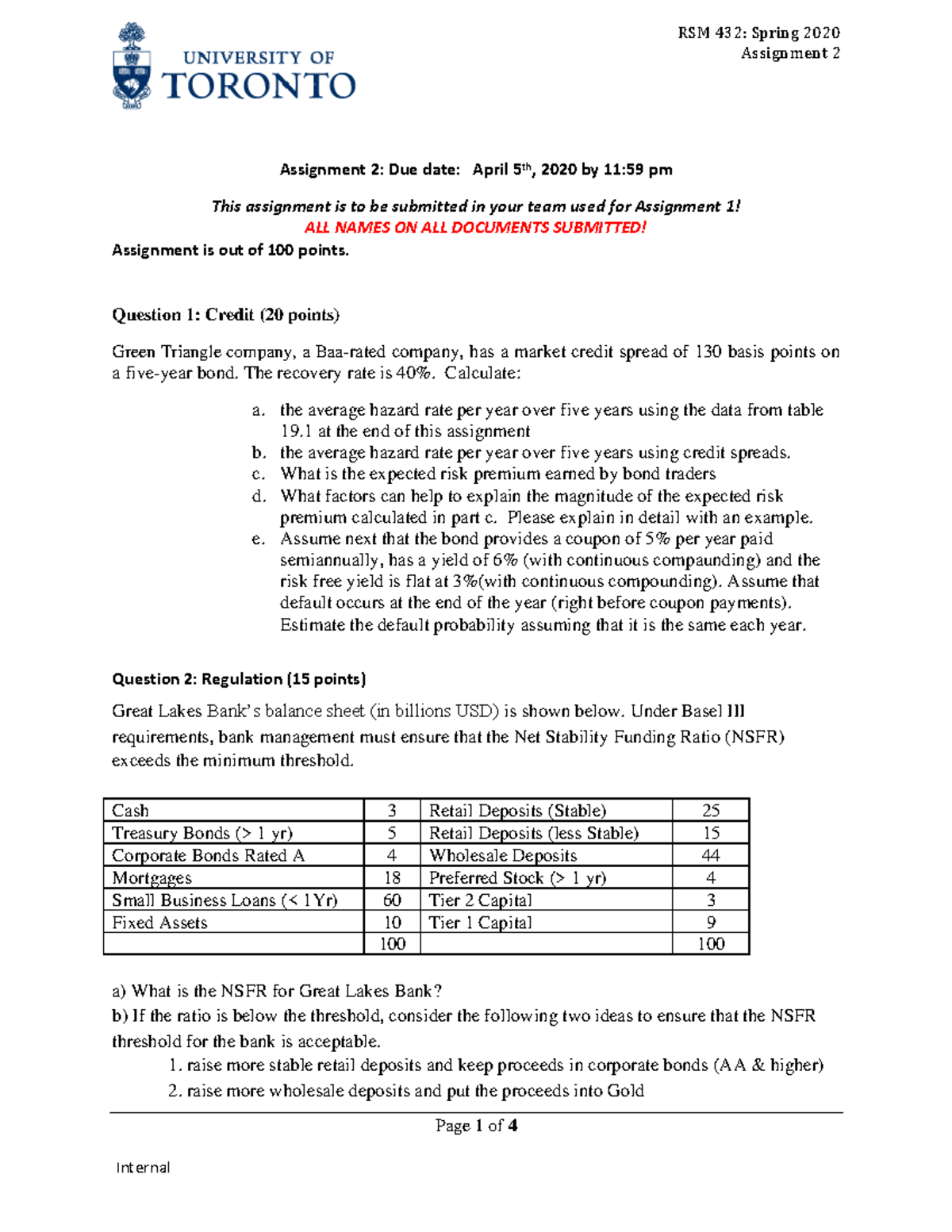 Assignment 2 Revised Warning Tt Undefined Function 32 Assignment 2 Page 1 Of 4 Assignment 2 2974