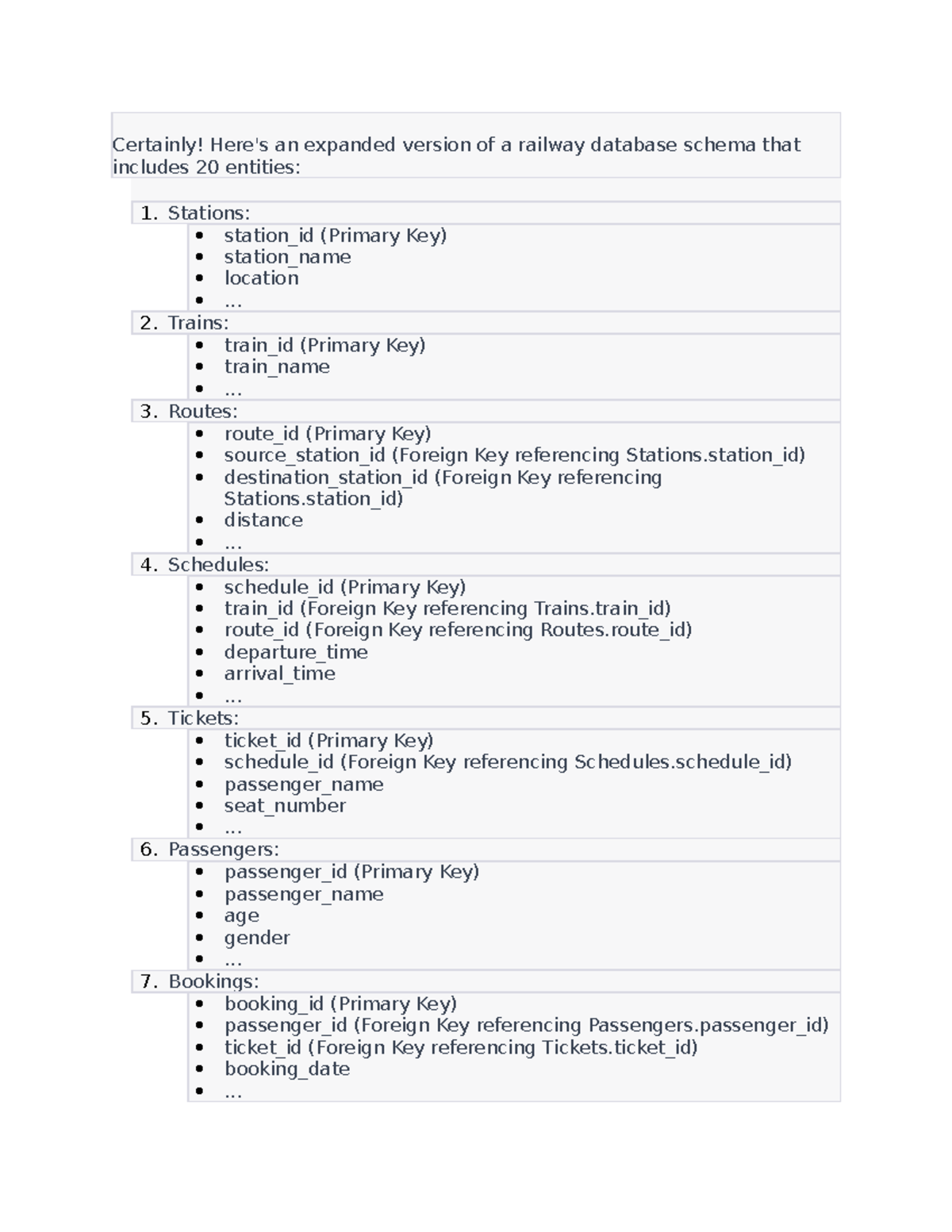Database - NO COMMENT - Certainly! Here's an expanded version of a ...