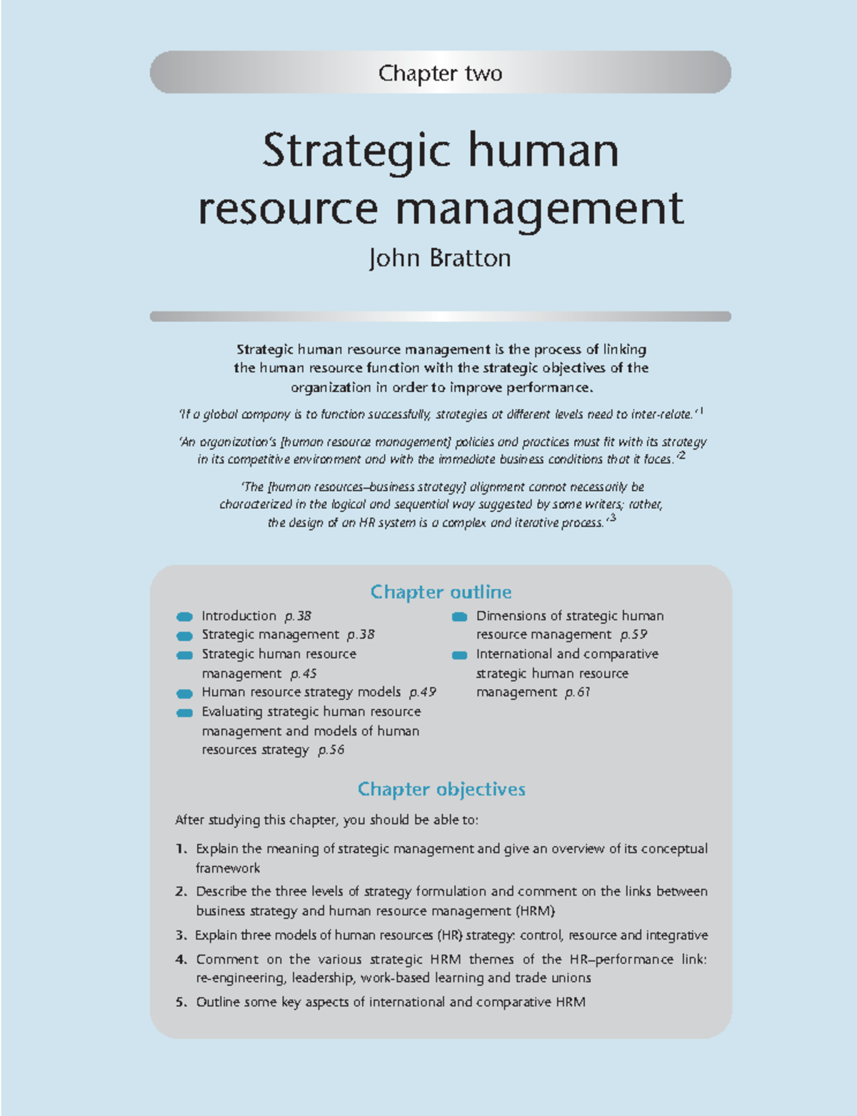 SP2005-Chapter 2SHRM - Strategic human resource management is the ...