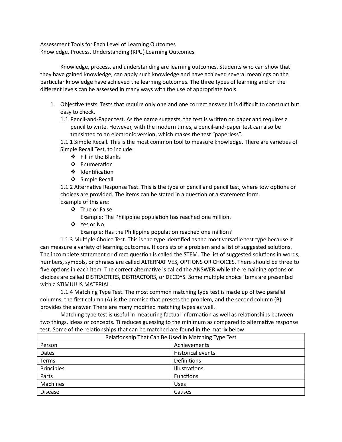 340157721-part-of-assessment-tools-for-each-level-of-learning-outcomes