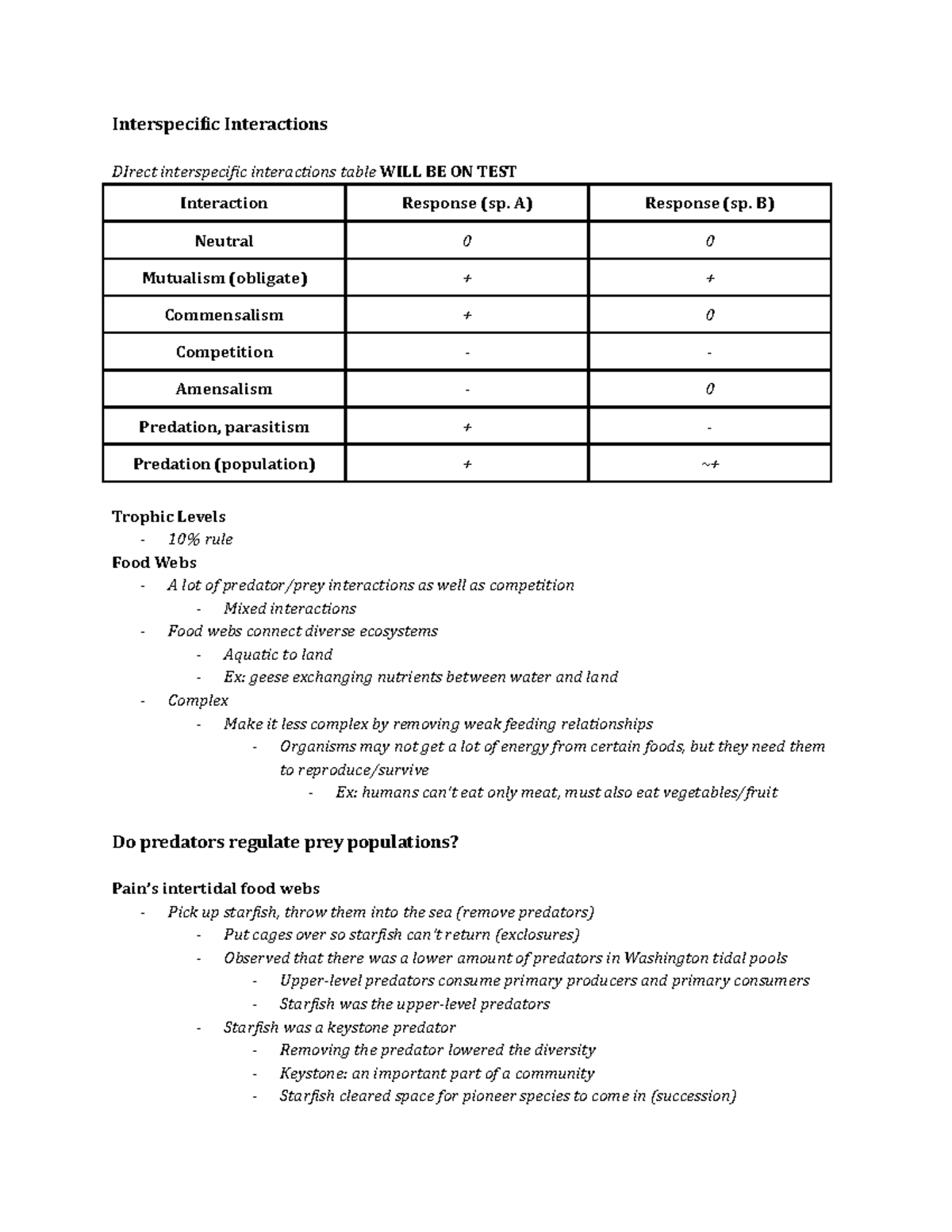 Ace Your Next Biology Test:  Mastering Interspecific Interactions Vocabulary - ctcctfu