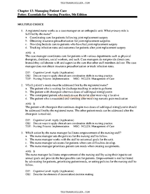 Concept Map 2 - Scenario: Mr. Samuel Williams, a 44-year-old man had ...