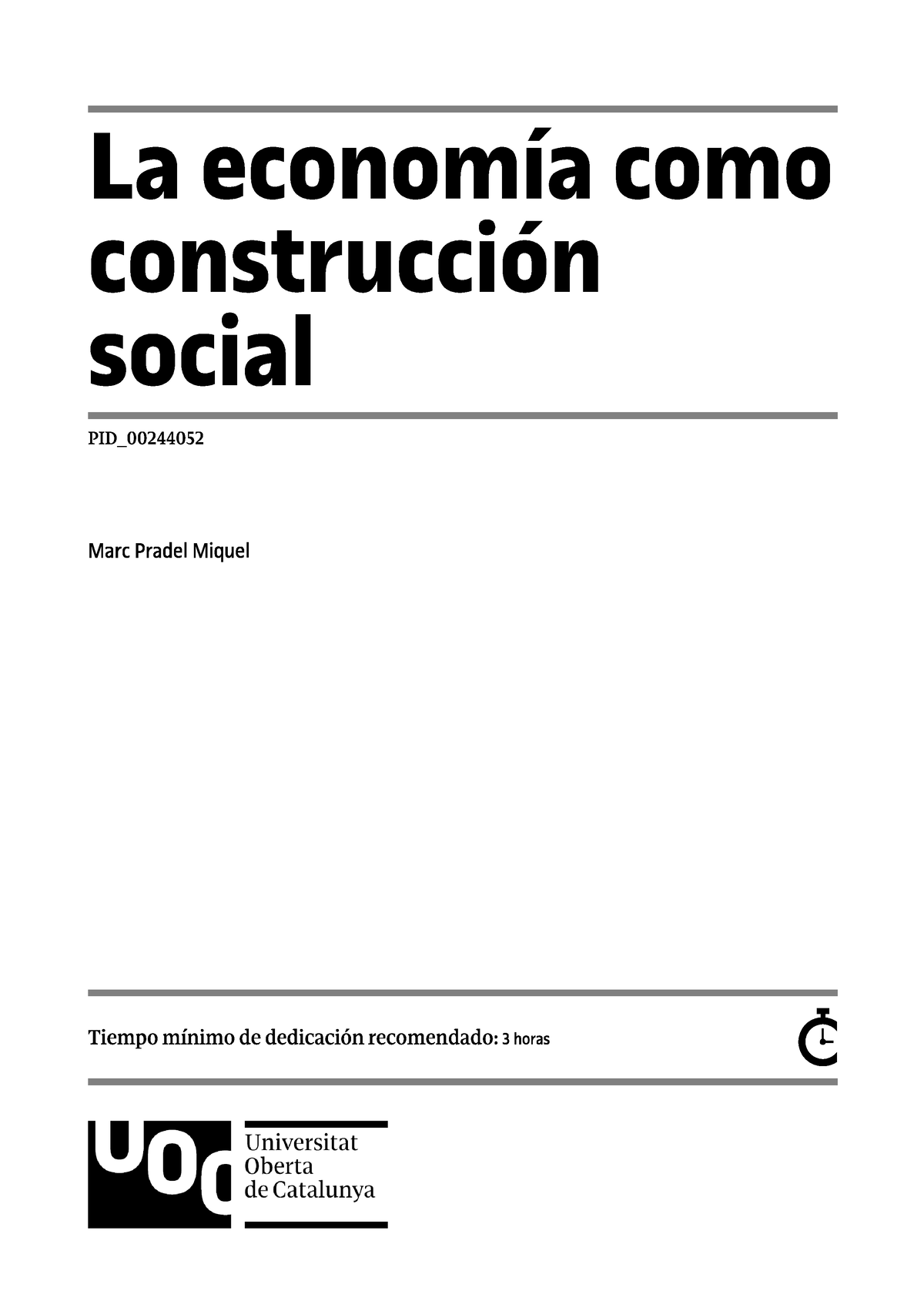 M1 La Economía Como Construcción Social - Teoria Economica Y Sociedad ...