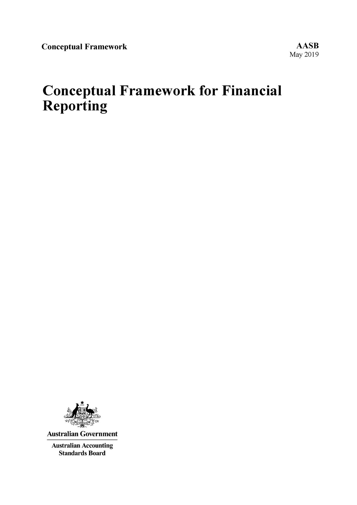 Conceptual Framework - gov. Australian Accounting Standards Board PO ...