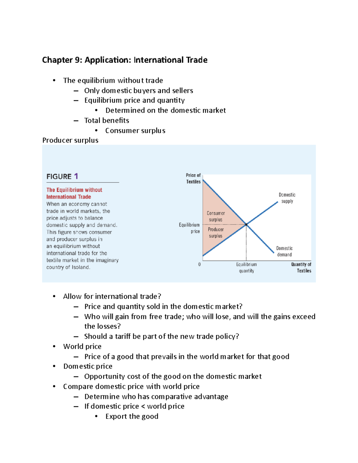 Chapter 9 - Part 1 - Application: International Trade - Chapter 9 ...