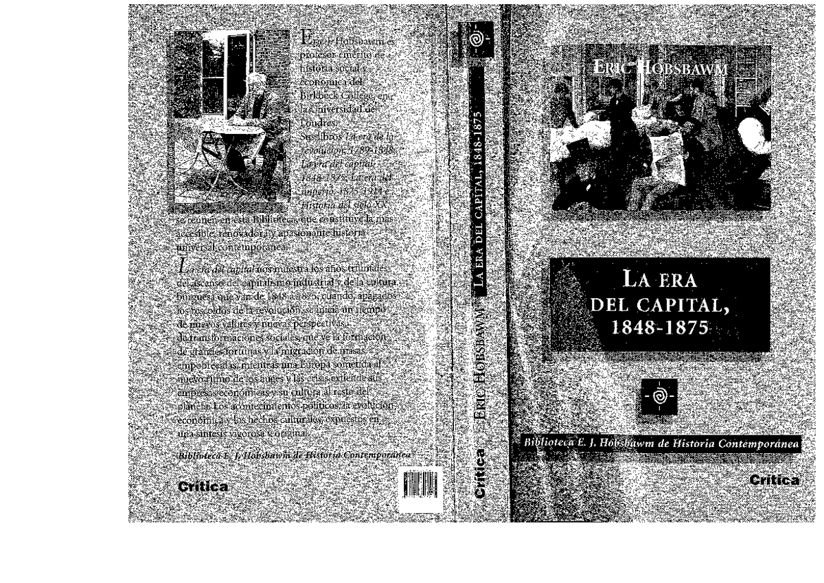 2- Hobsbawm LA ERA DEL Capital 1848 A 1875 - Universal I - Studocu