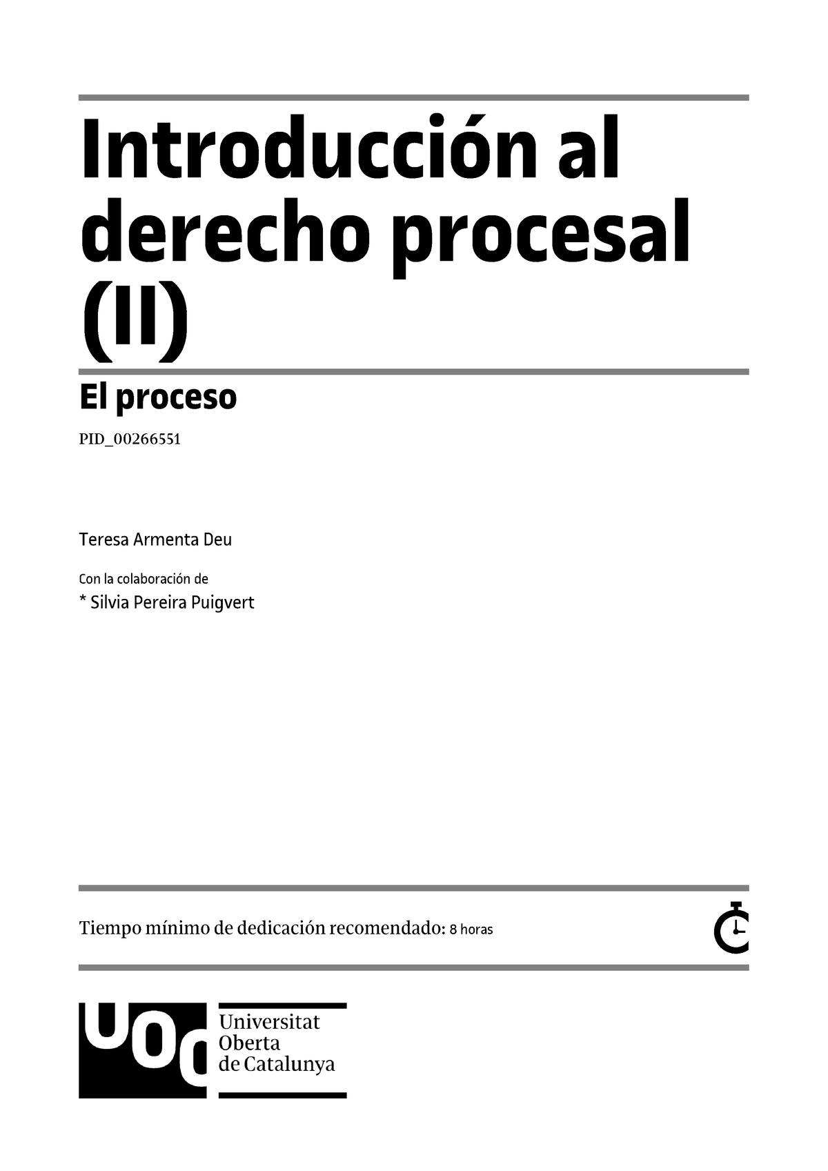 Introduccion Al Derecho Procesal(I)El Proceso - Introducción Al Derecho ...