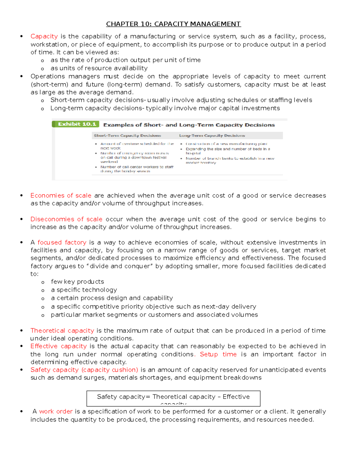 Chapter 10- Capacity Management - CHAPTER 10: CAPACITY MANAGEMENT ...