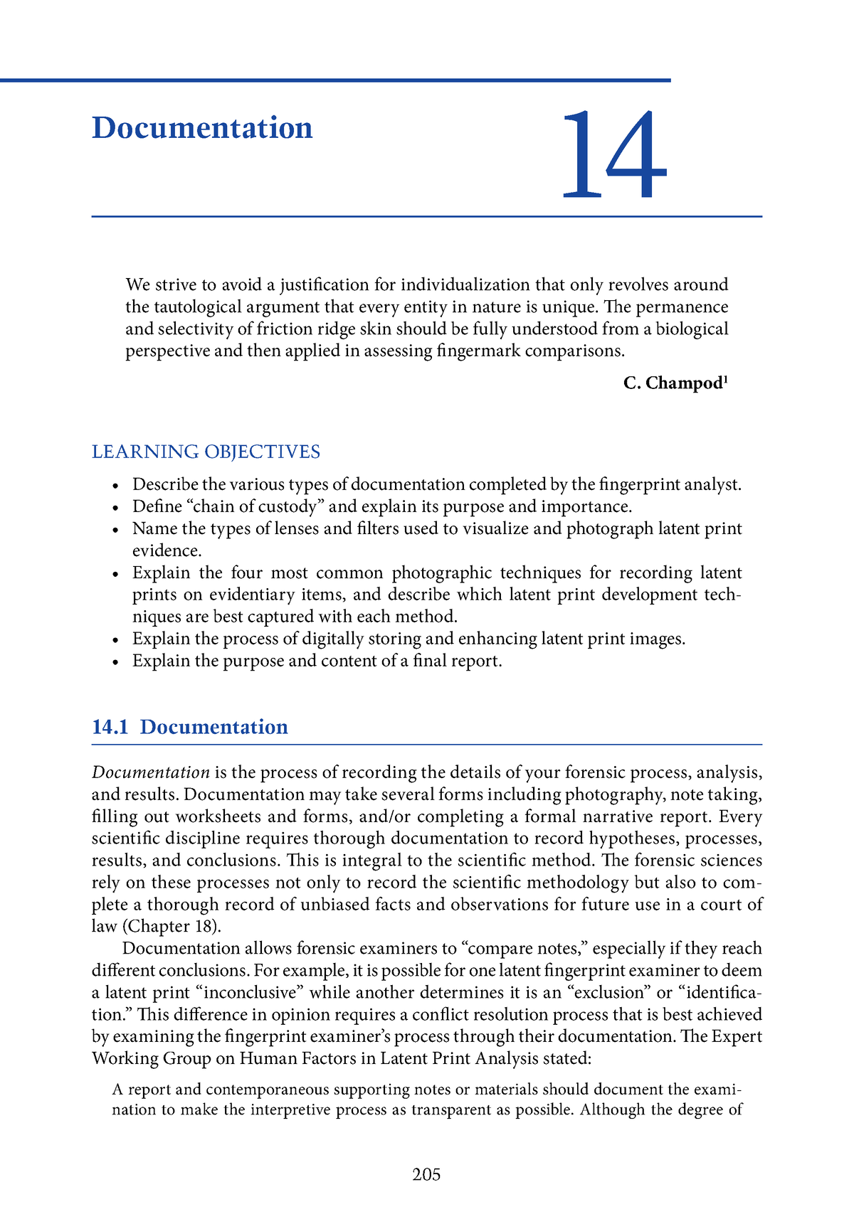 Fingerprint Analysis Documentation - 205 14 Documentation We Strive To ...