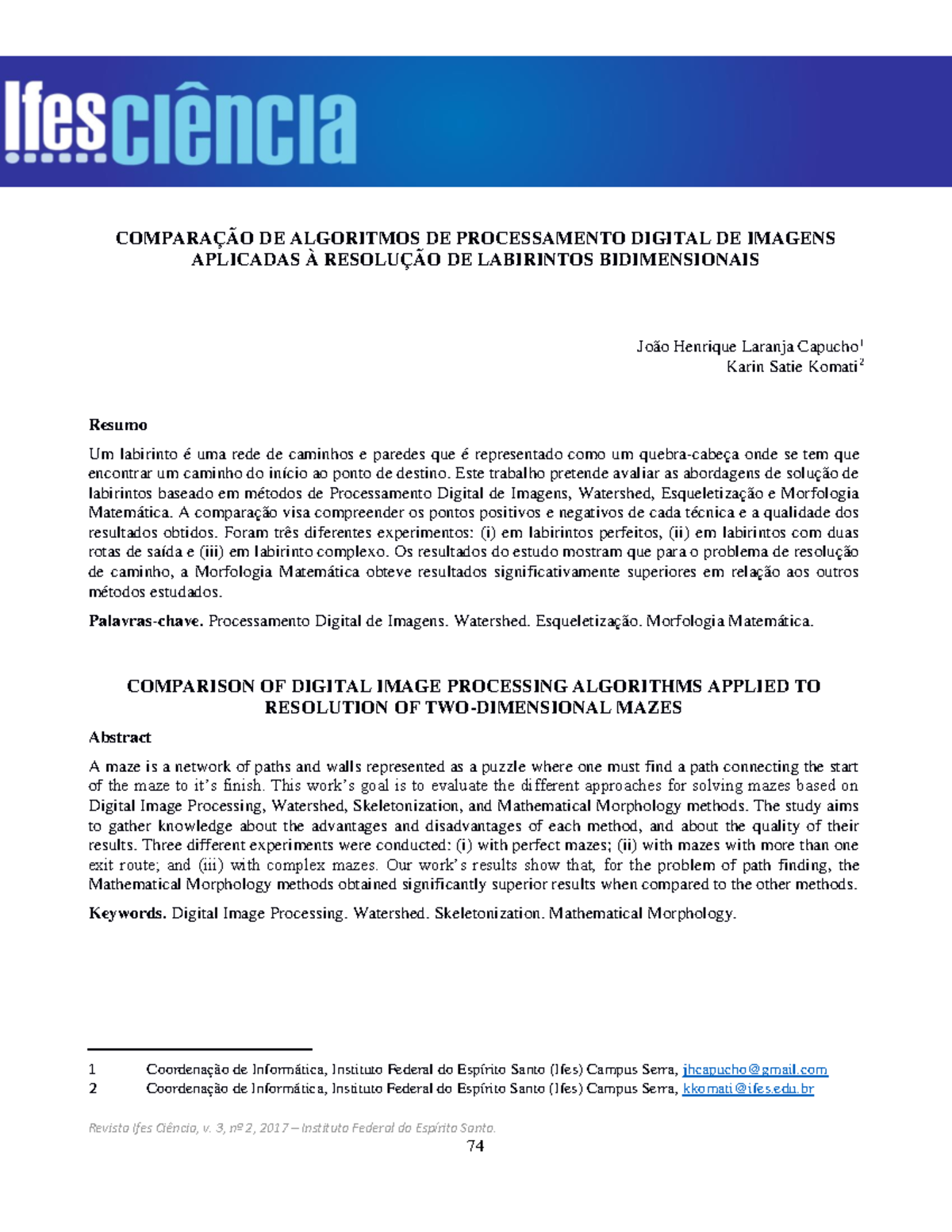 340-Texto Do Artigo-1271-1-10-2019 1129 - Revista Ifes Ciência, V. 3 ...